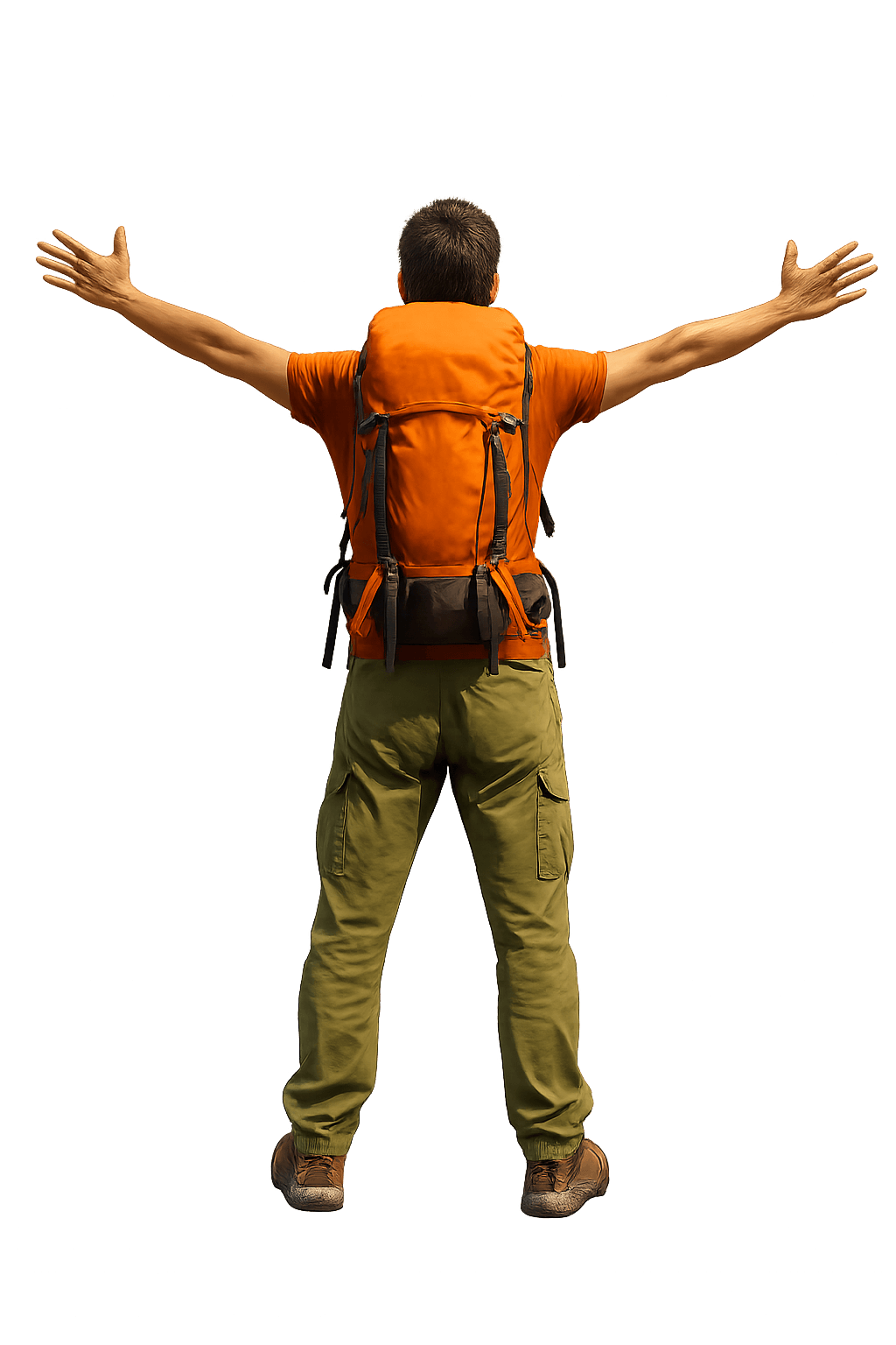 Hiker silhouette